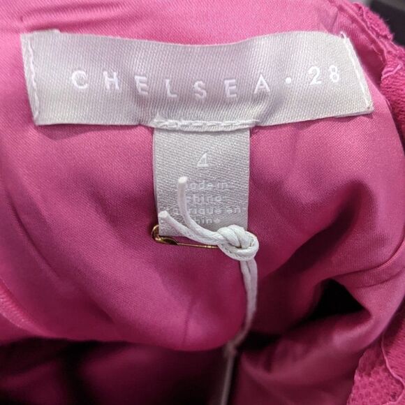 Nwt Chelsea 28 | Magenta lace midi dress - Picture 4 of 10